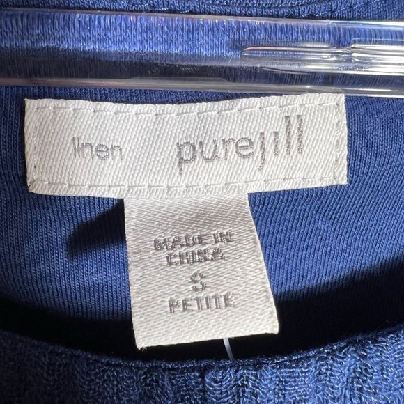 J. Jill Pure Jill Sleeveless Layered Gauze Linen Maxi Dress, Small Petite - Picture 7 of 11